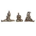 Goldene Yoga Figuren (3er): Eleganz & Harmonie für dein Heim.