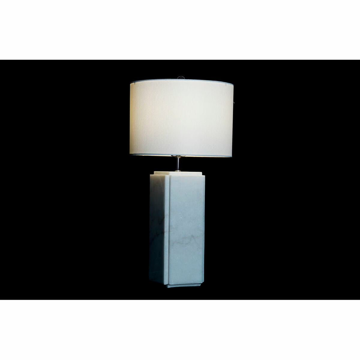 Elegante Tischlampe Weiß Marmor für luxuriöses Ambiente – Ansicht 2