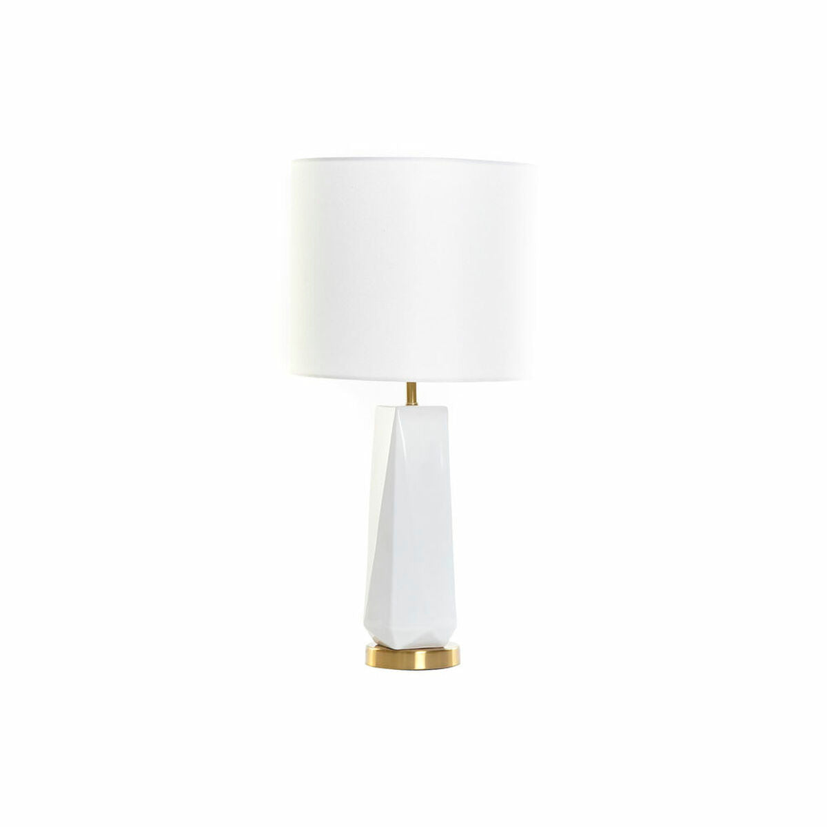 Edle Tischlampe Gold-Weiß Keramik – Glanz für Ihr Heim