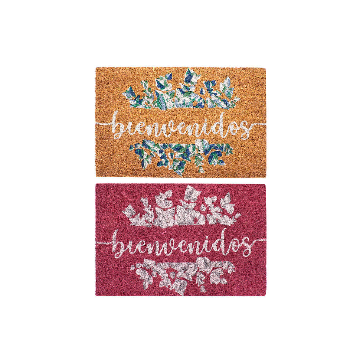 Fussmatte «DKD Home Decor» Grau/Rosa (2er)