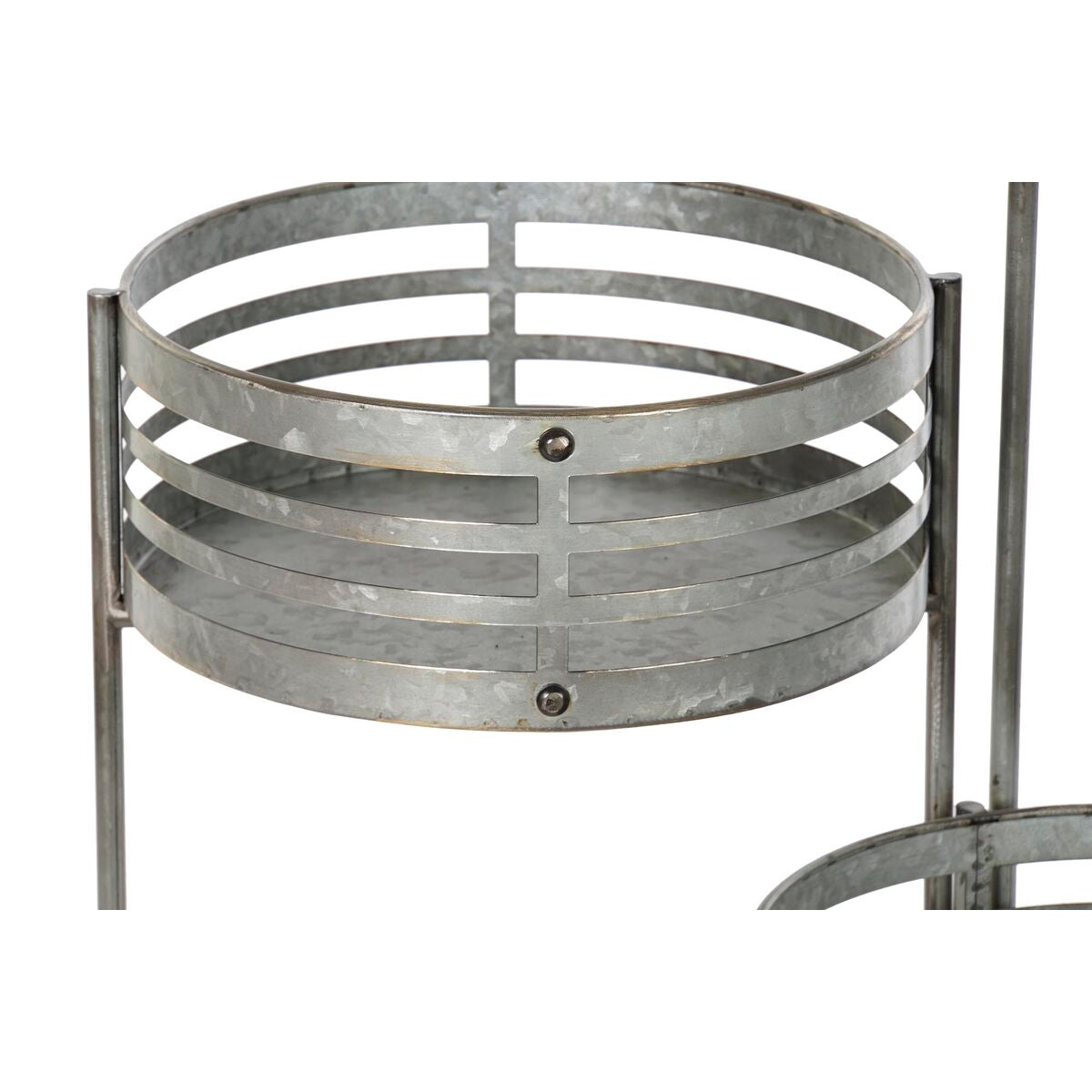 Blumentopf DKD Home Decor 3 in 1 Grau Metall Eisen Loft (47 x 35 x 72