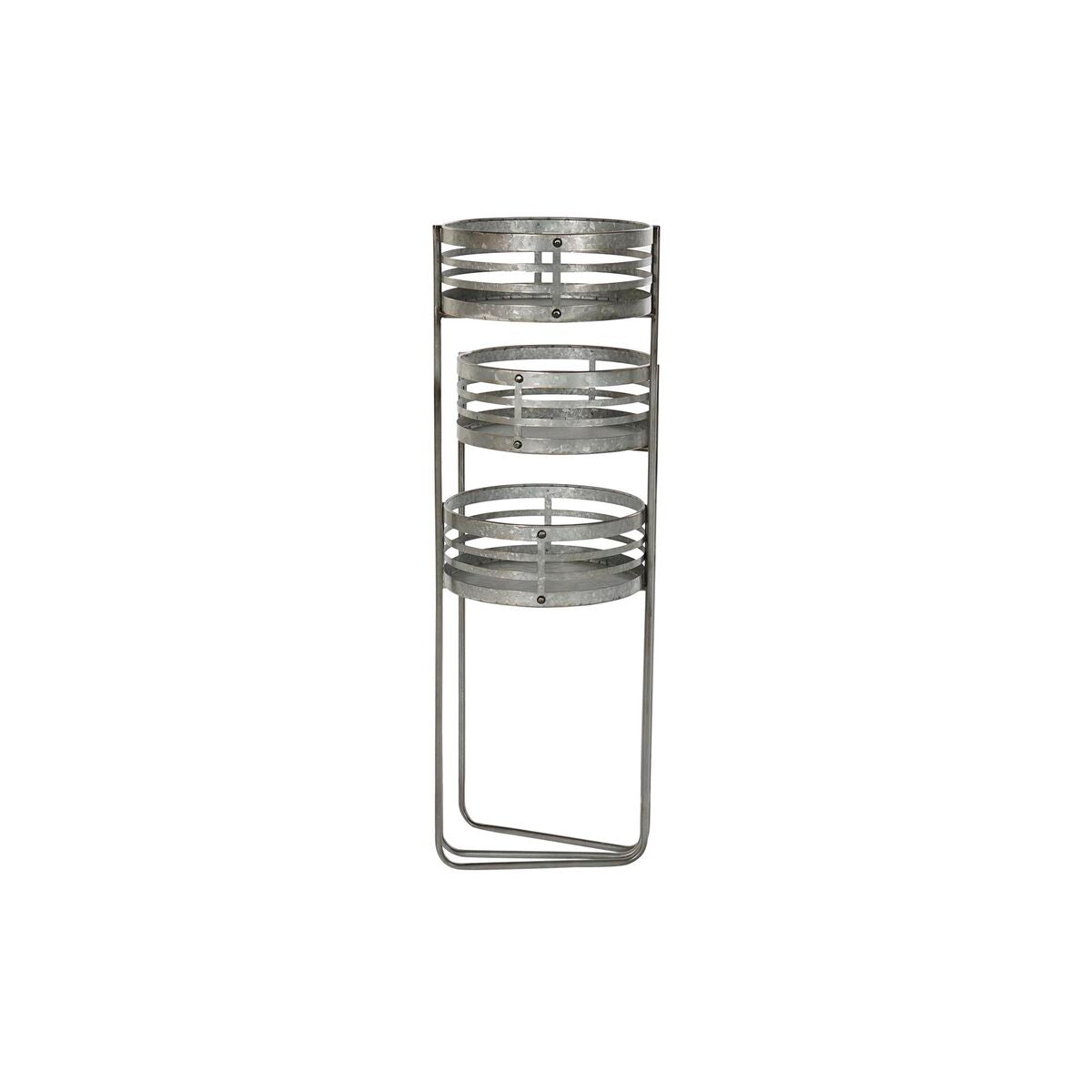 Blumentopf DKD Home Decor 3 in 1 Grau Metall Eisen Loft (47 x 35 x 72