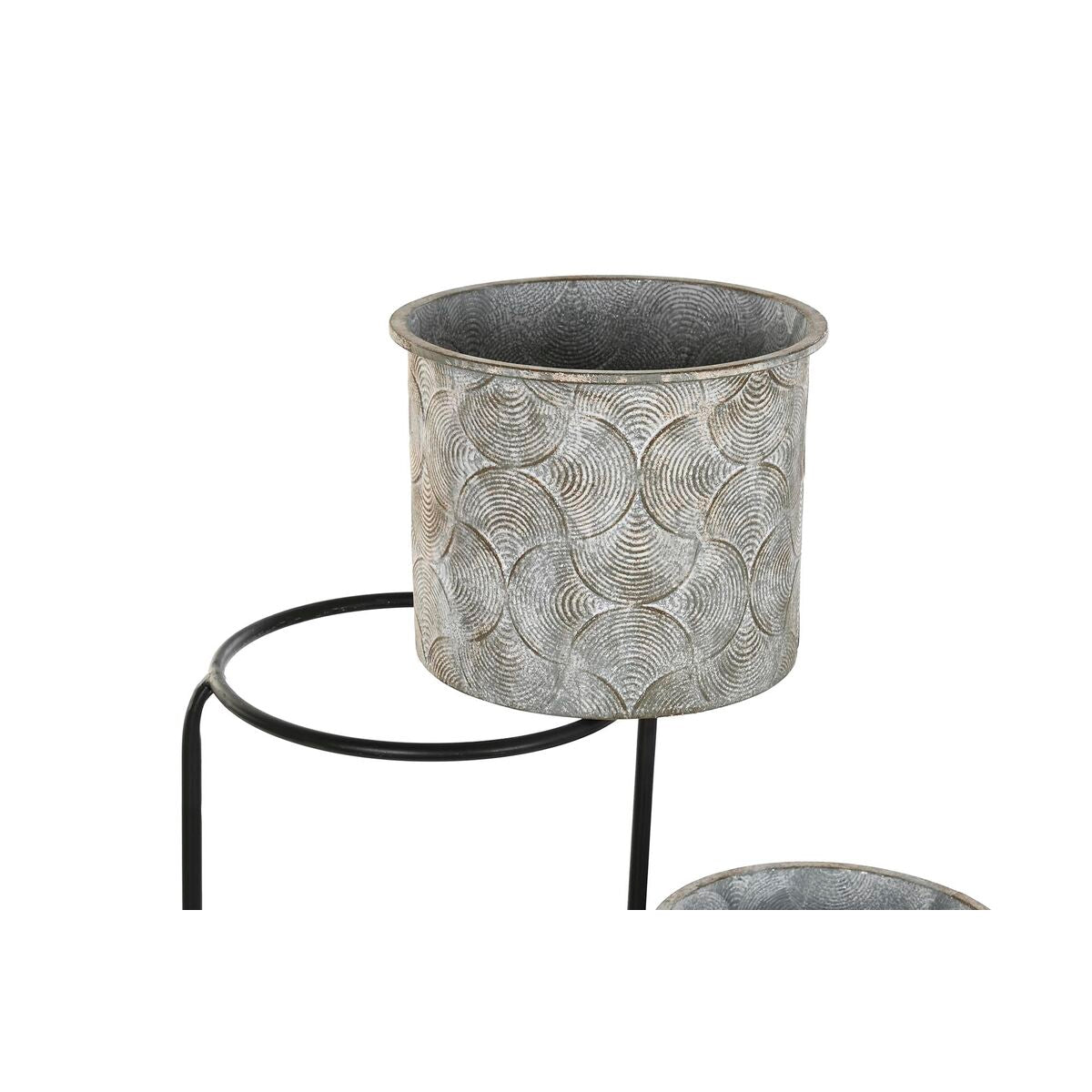 Hoher Metall-Pflanzkübel Grau – Modern & robust. – Ansicht 3