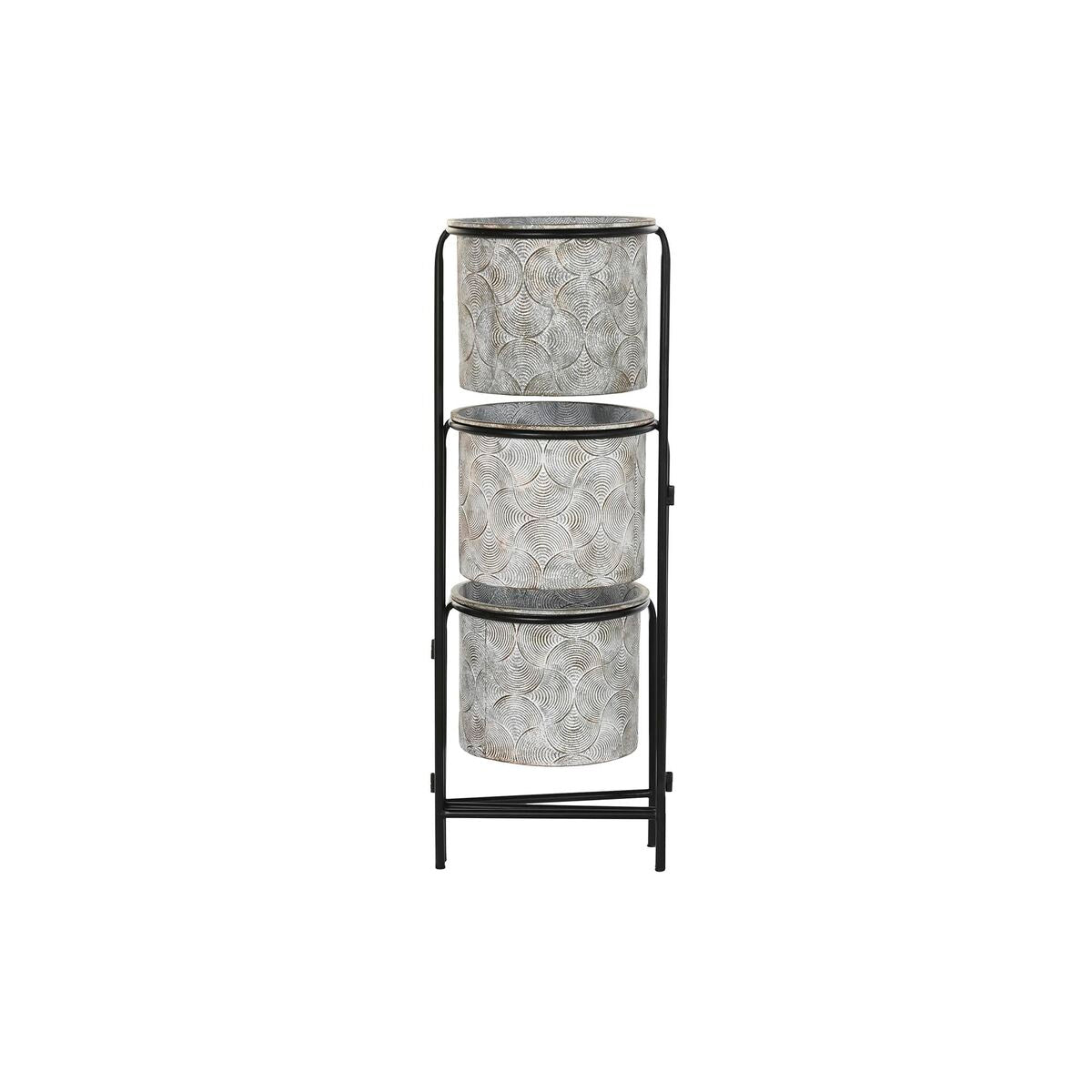 Hoher Metall-Pflanzkübel Grau – Modern & robust. – Ansicht 2