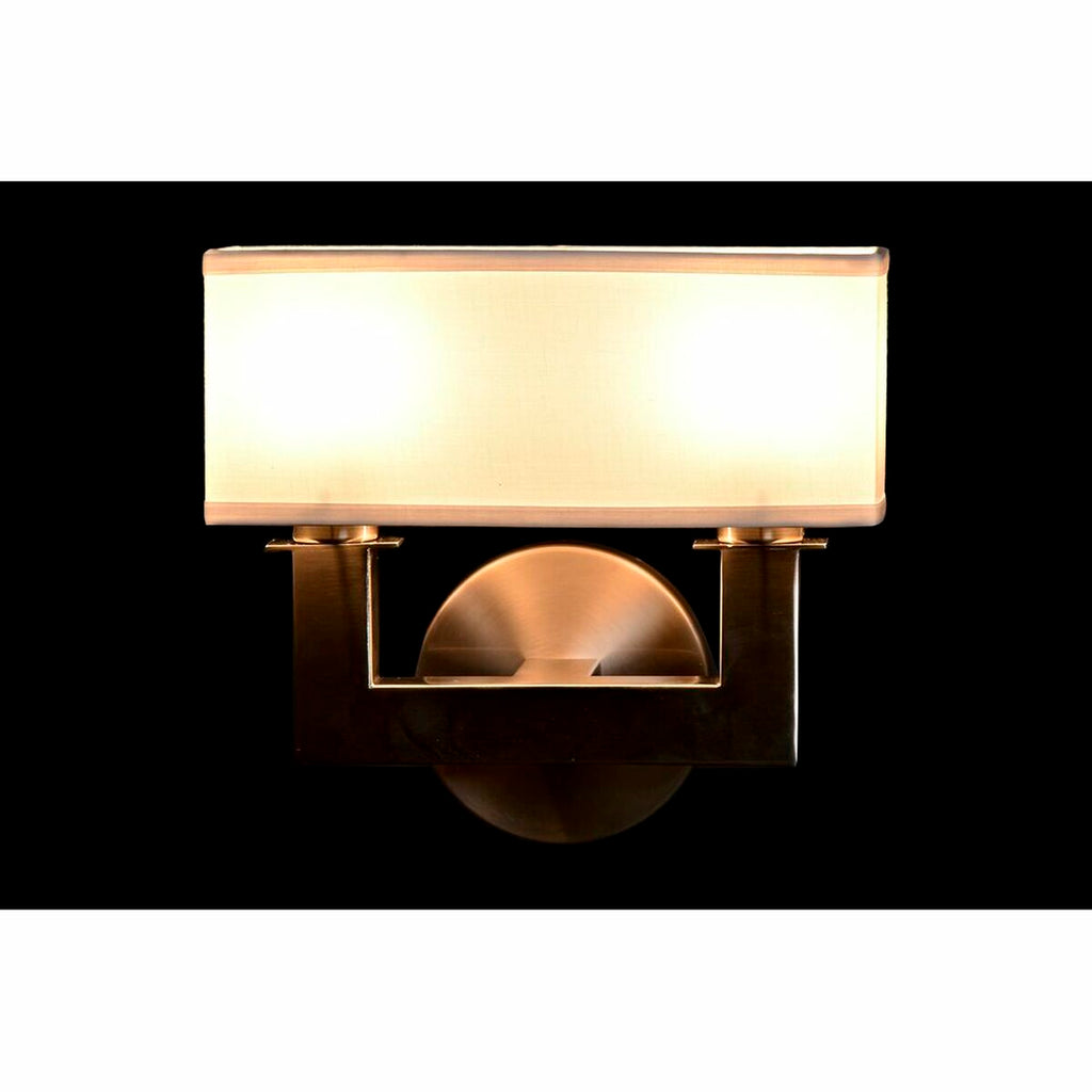 Wandleuchte DKD Home Decor Silberfarben Metall Polyester Weiß 220 V 40
