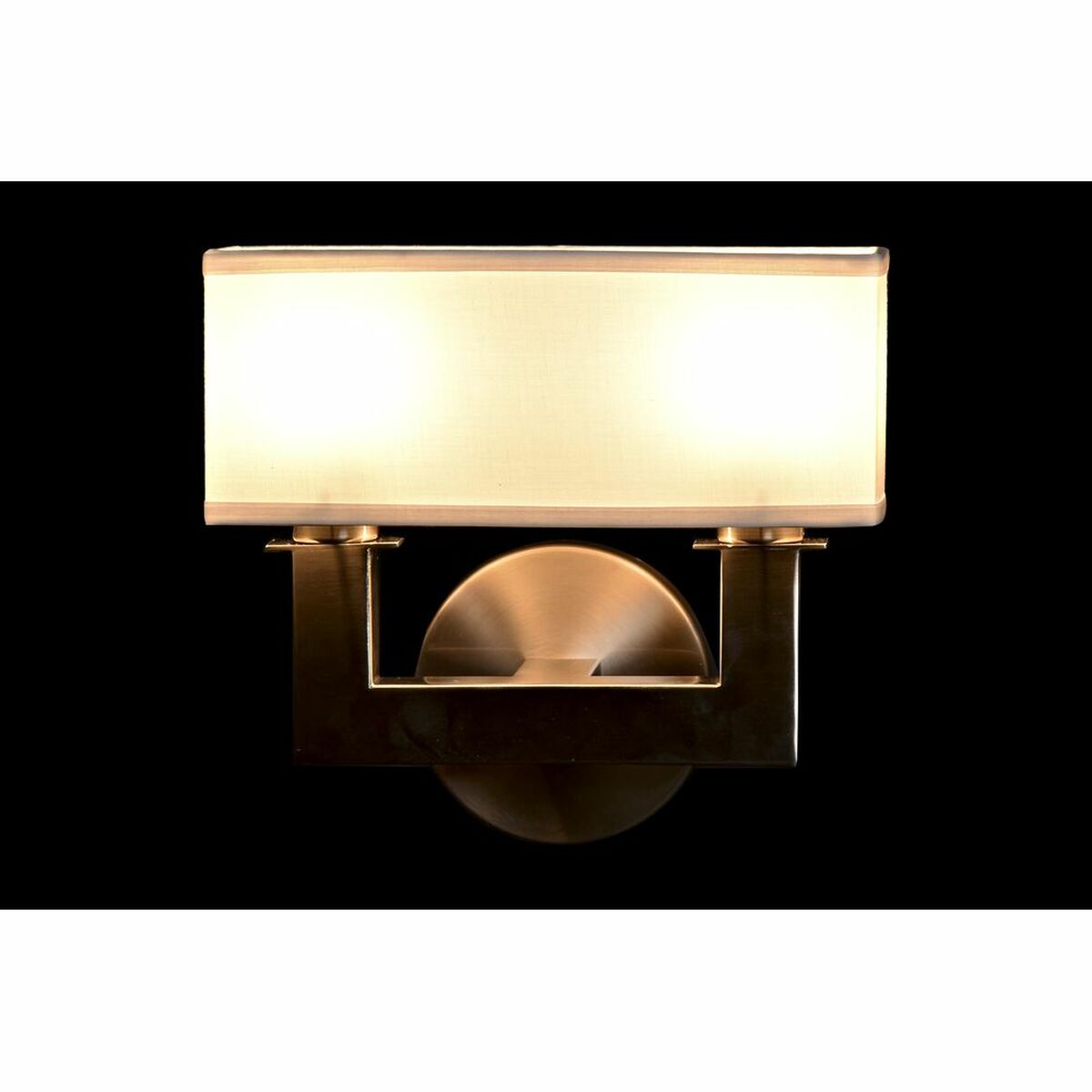 Wandleuchte DKD Home Decor Silberfarben Metall Polyester Weiß 220 V 40