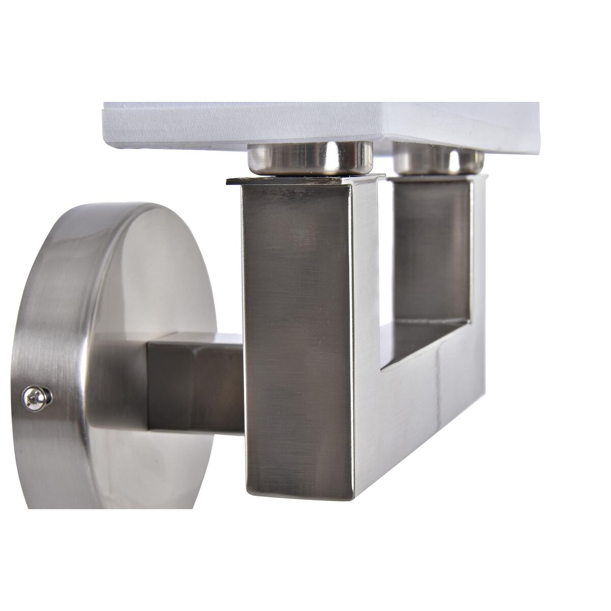Wandleuchte DKD Home Decor Silberfarben Metall Polyester Weiß 220 V 40