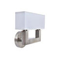 Wandleuchte DKD Home Decor Silberfarben Metall Polyester Weiß 220 V 40