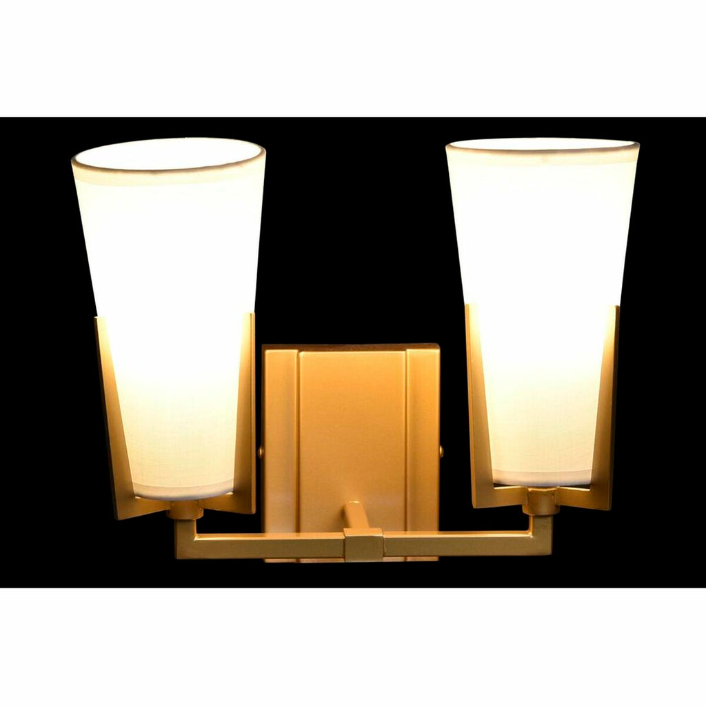 Wandleuchte DKD Home Decor Kristall Gold Metall Weiß Moderne (30 x 18 x