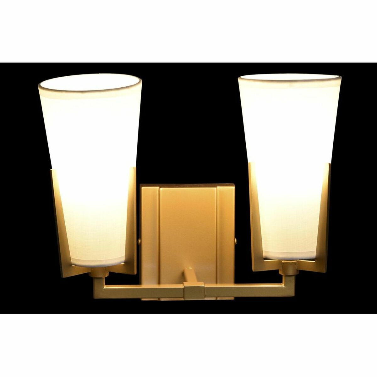 Wandleuchte DKD Home Decor Kristall Gold Metall Weiß Moderne (30 x 18 x