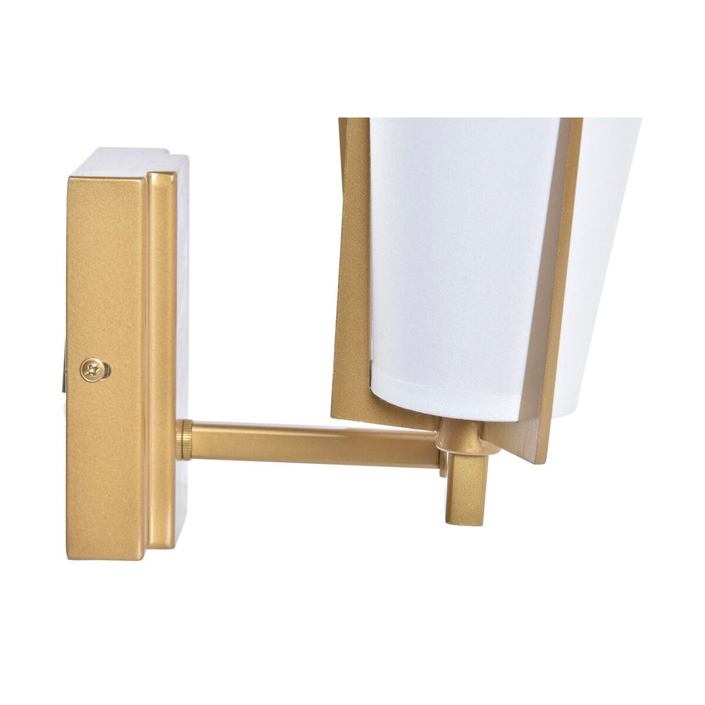 Wandleuchte DKD Home Decor Kristall Gold Metall Weiß Moderne (30 x 18 x