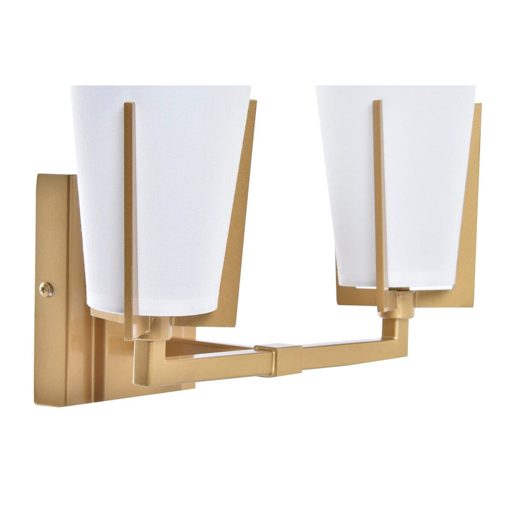 Wandleuchte DKD Home Decor Kristall Gold Metall Weiß Moderne (30 x 18 x