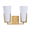 Wandleuchte DKD Home Decor Kristall Gold Metall Weiß Moderne (30 x 18 x