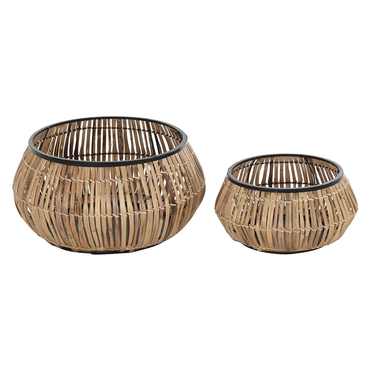 Rattan Pflanztopf-Set – Natürlicher Look für 2x Stil.