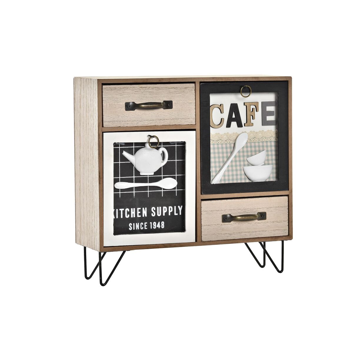 Kücheneinheit DKD Home Decor Braun Schwarz grün 30 x 10 x 29 cm Küche