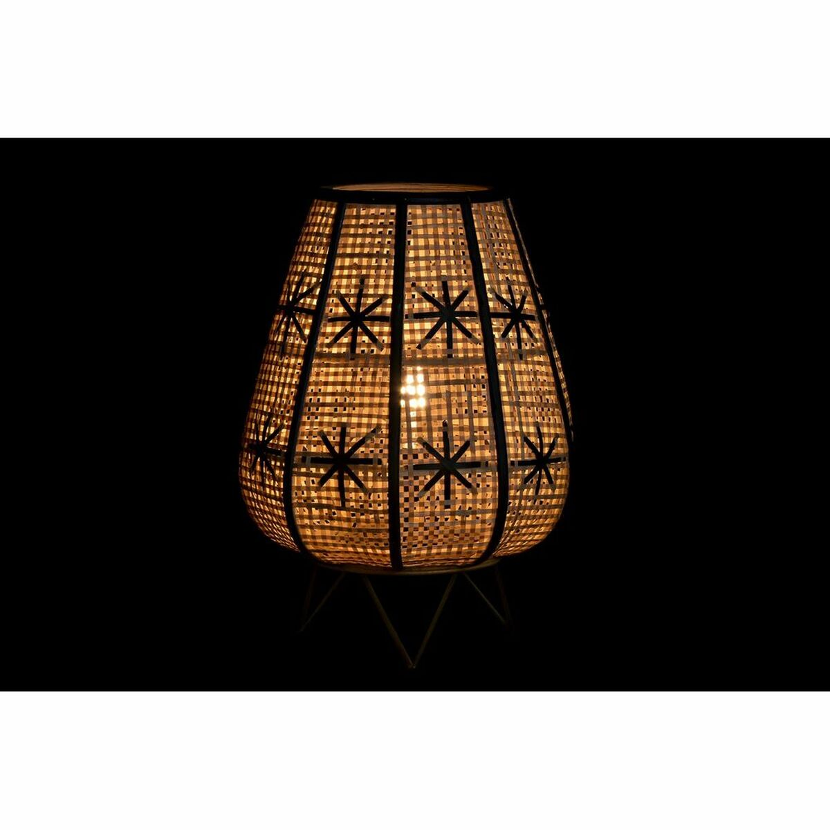 Tischlampe DKD Home Decor Schwarz Metall Braun 220 V 50 W 37 x 37 x 47