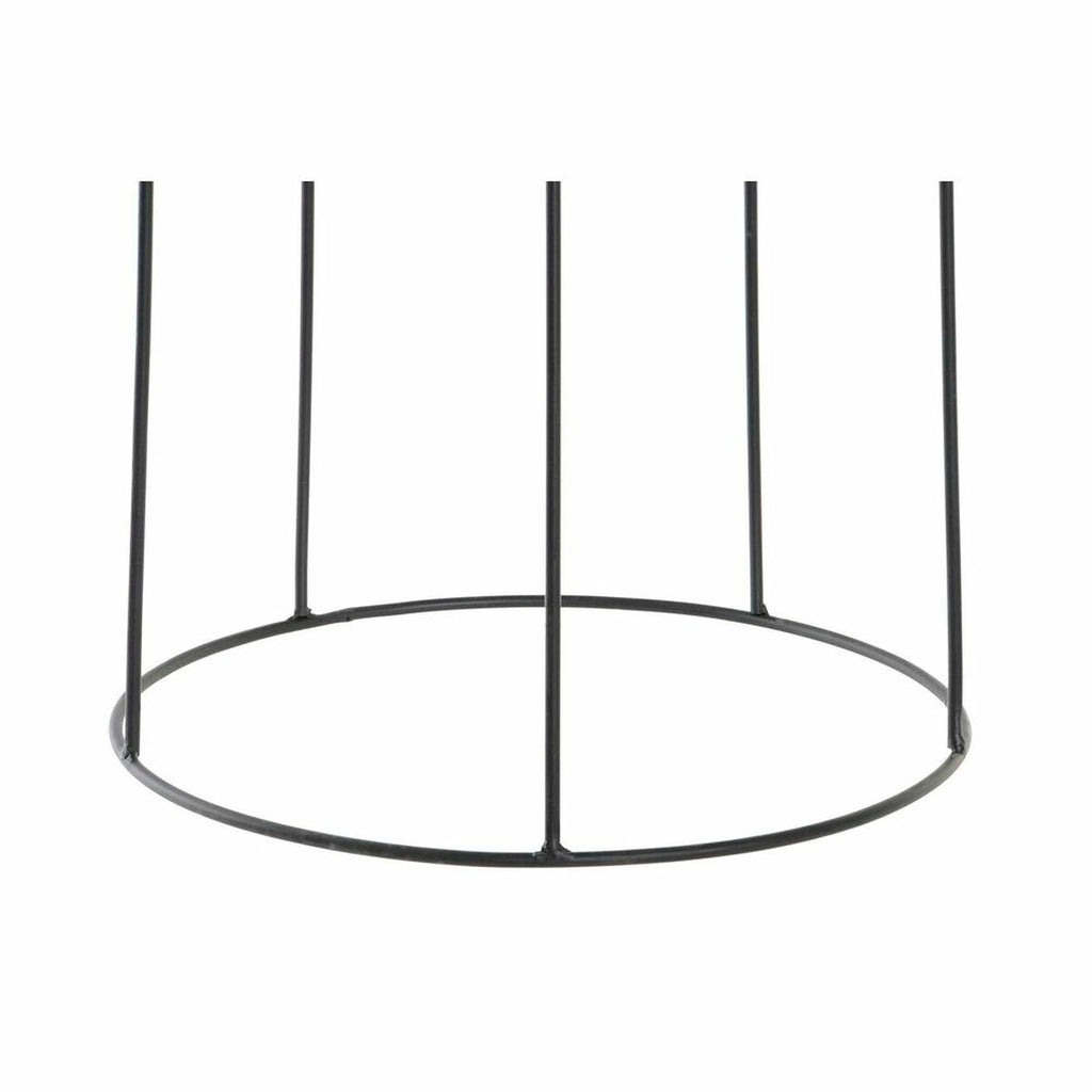 Blumentopf DKD Home Decor natürlich Schwarz Metall Kolonial Faser (30 x