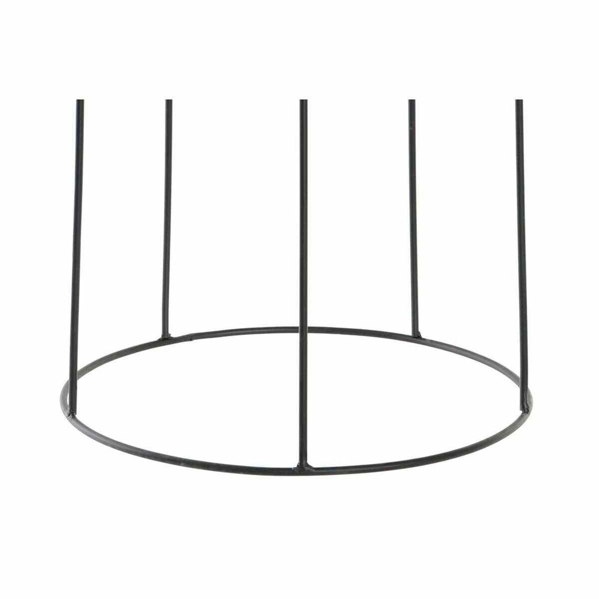 Blumentopf DKD Home Decor natürlich Schwarz Metall Kolonial Faser (30 x