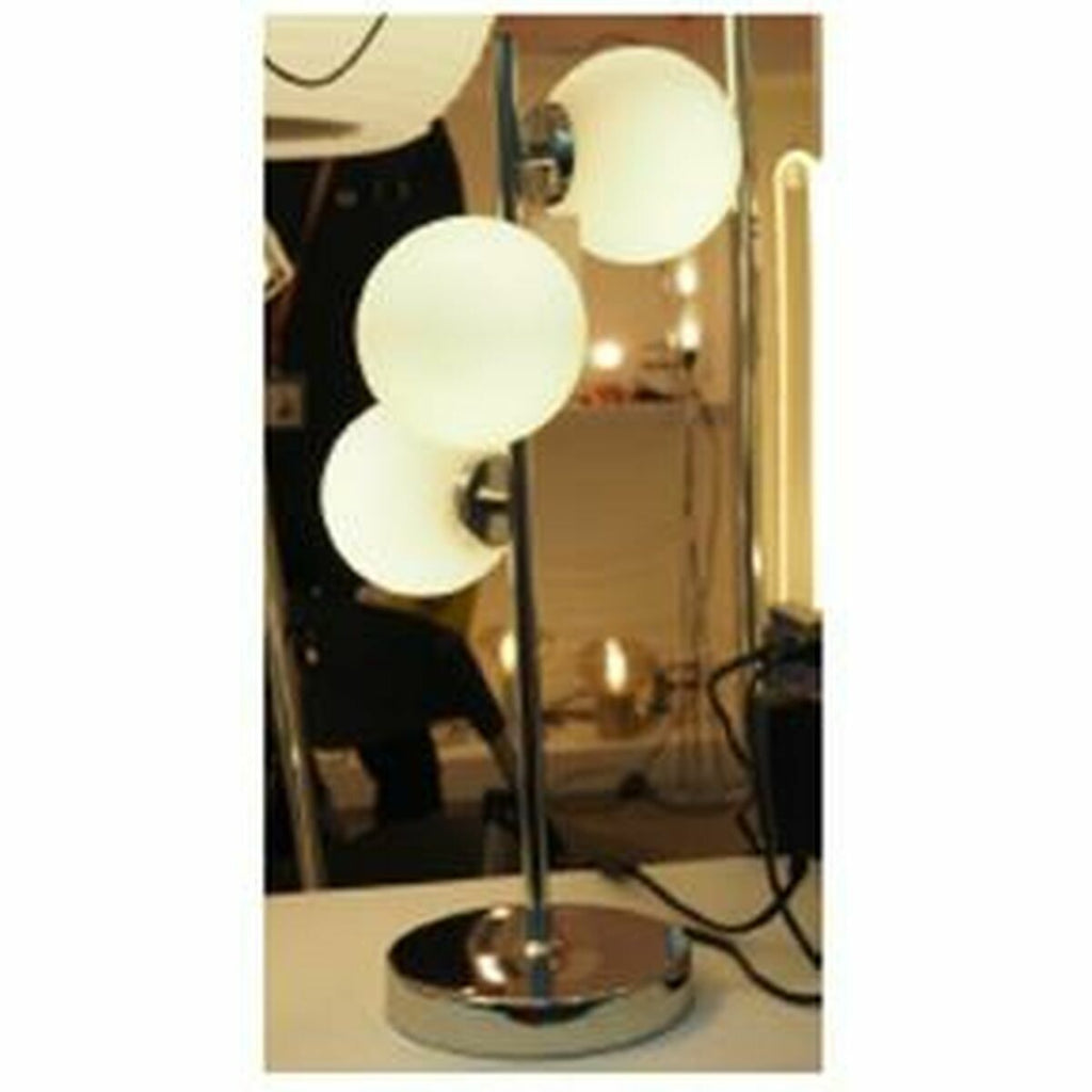 Tischlampe DKD Home Decor 26 x 26 x 59 cm Kristall Silberfarben Metall