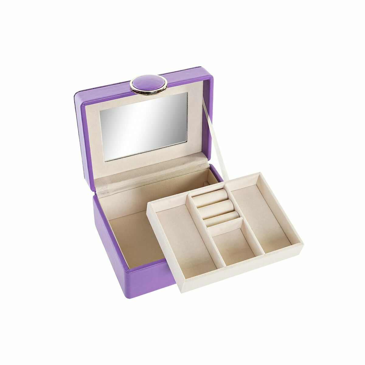 Schmuckkästchen «DKD Home Decor» Lila (23×17×10 cm)