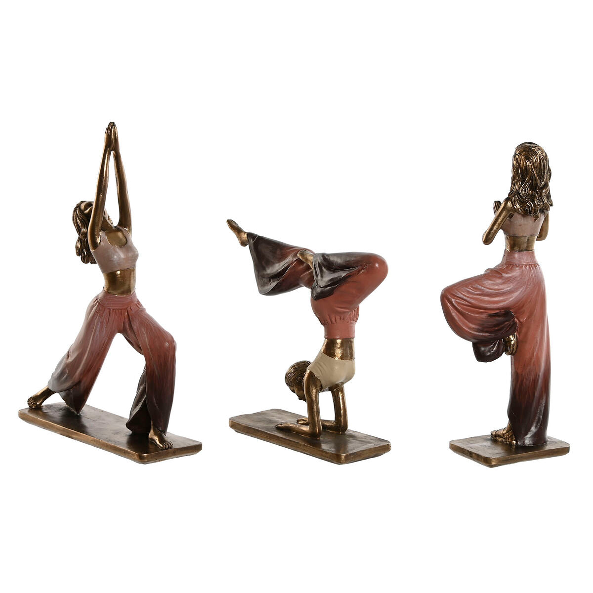 3er Yoga Deko Rosa Gold – Skandi Eleganz für dein Heim