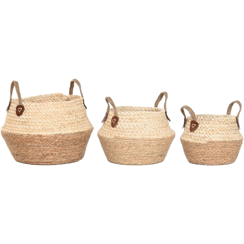 Deko-Korb-Set Naturfaser (3-teilig)