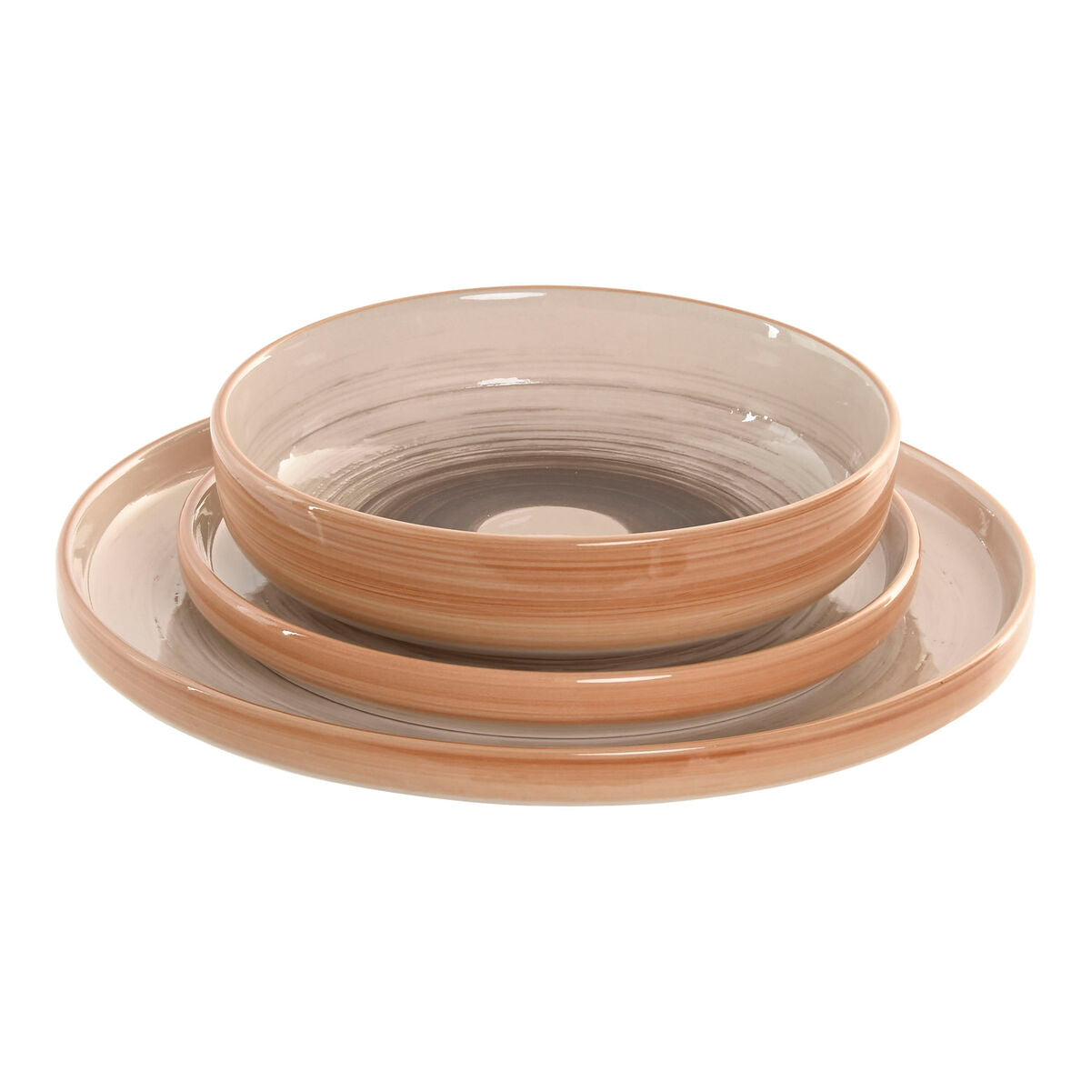 Geschirr-Set «Home ESPRIT» Beige (18-teilig)