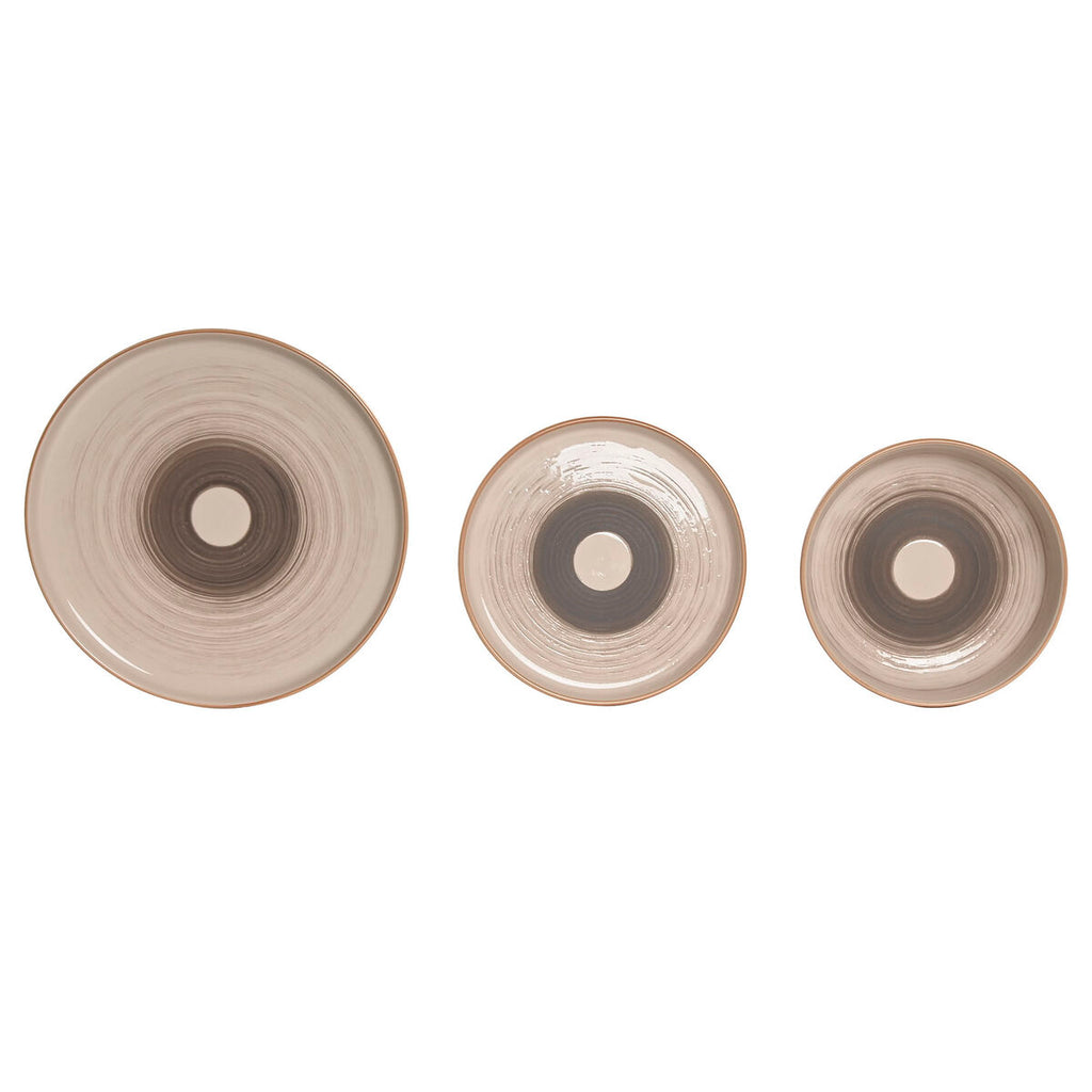 Geschirr-Set «Home ESPRIT» Beige (18-teilig)