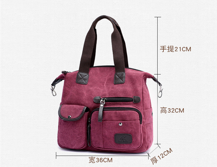 Herren Schulterdiagonaltasche aus Canvas, 36 × 13 × 29 cm – Bild 5 | LuxeStyle