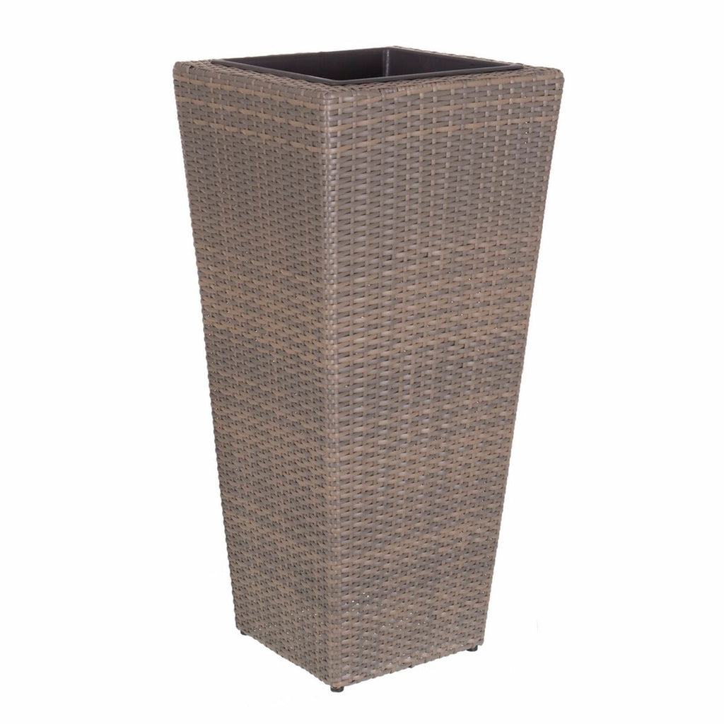 Blumentopf Marlene Hellbraun Rattan 42 x 42 x 90 cm