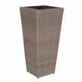 Blumentopf Marlene Hellbraun Rattan 42 x 42 x 90 cm