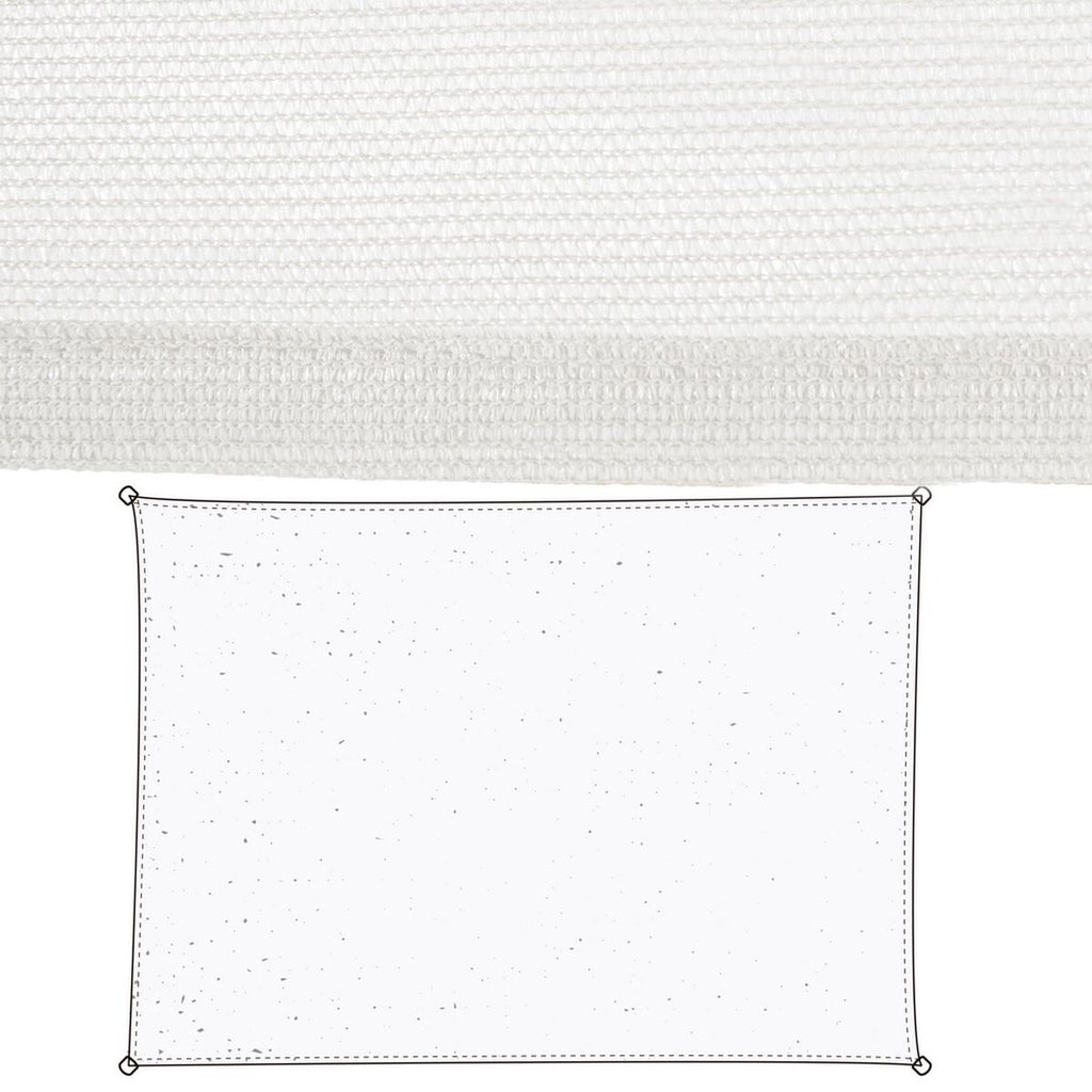 Sonnensegel Weiss (350×500 cm)