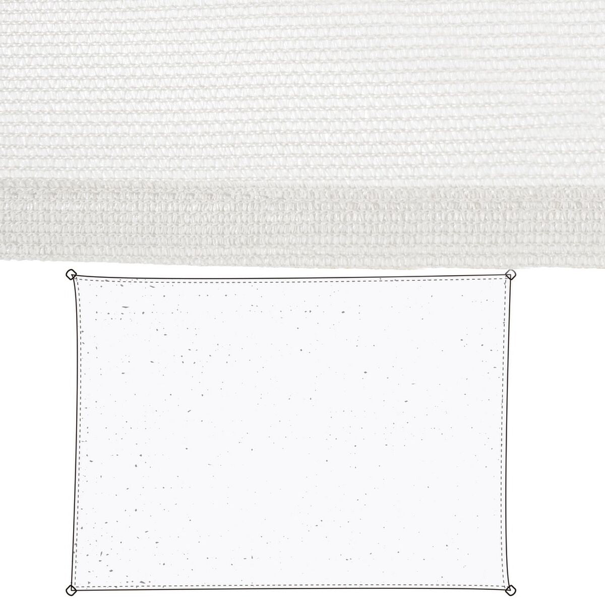 Sonnensegel Weiss (350×500 cm)