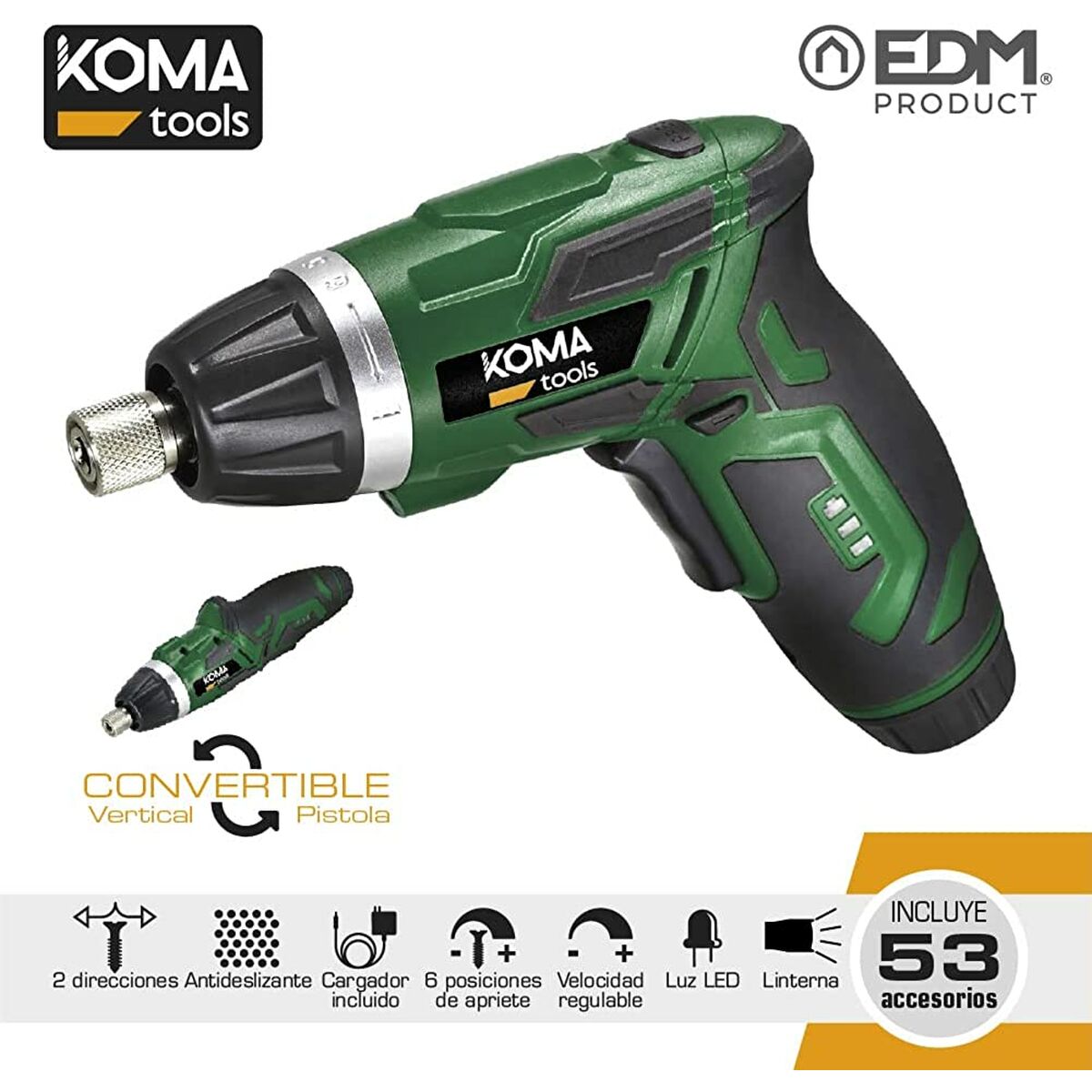 Elektrischer Schraubendreher Koma Tools 3,6 V Reversibel