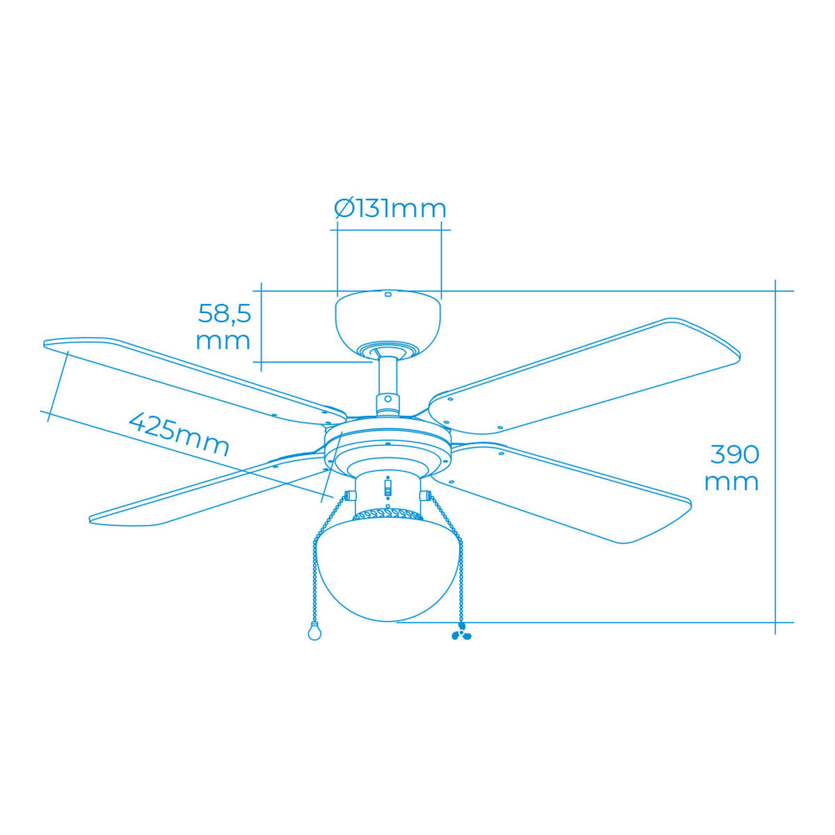 Deckenventilator Lampe: Eleganz & frische Luft.