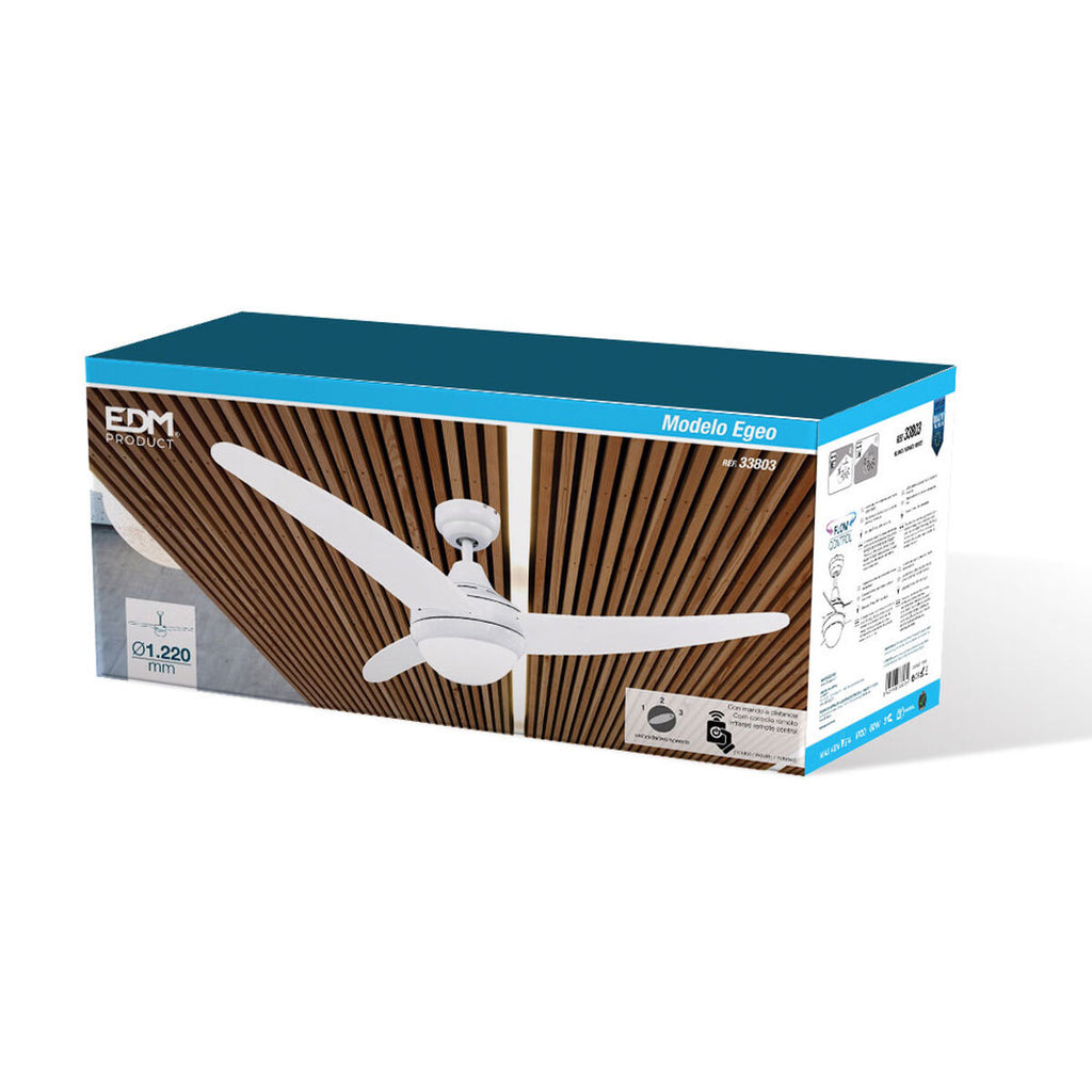 Weisser Deckenventilator mit Licht – Helle Kühle