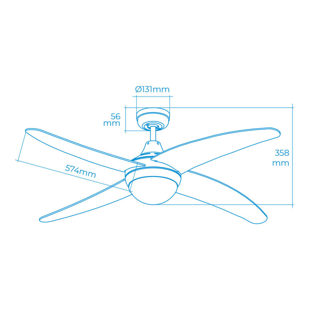 Stilvoller Deckenventilator mit Licht – Kühle Brise