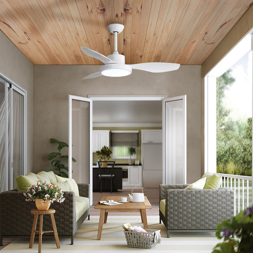 Deckenventilator mit Lampe EDM 33817 Arctic Weiss 24 W 38 W 2160 Lm – Bild 2 | LuxeStyle