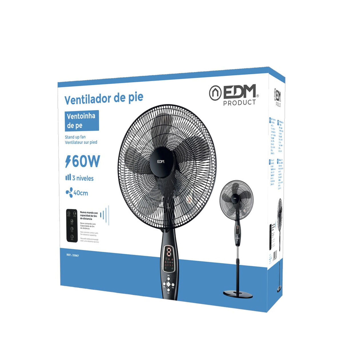 Schwarzer Standventilator – Flexible Kühle überall
