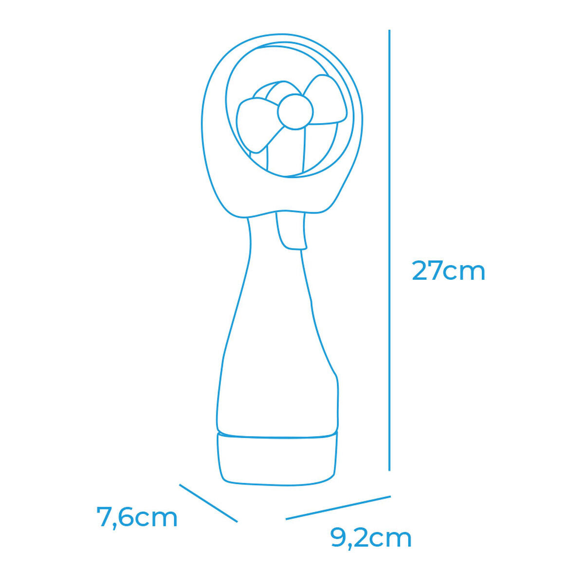 Mobiler Sprühventilator – Extra Frische für unterwegs