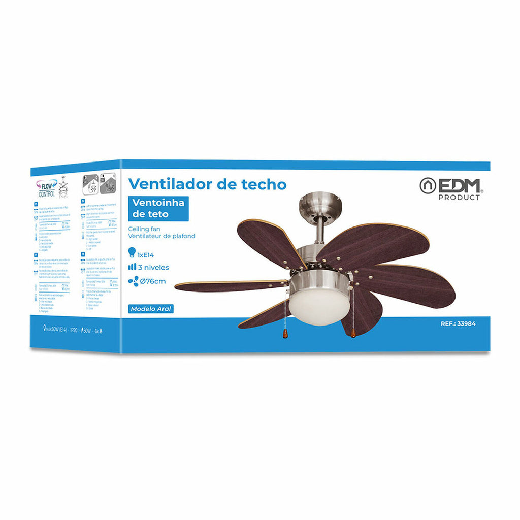 Deckenventilator mit Licht Wenge – Edles Raumklima