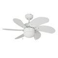 Weisser Deckenventilator mit Licht – Für helle Kühle