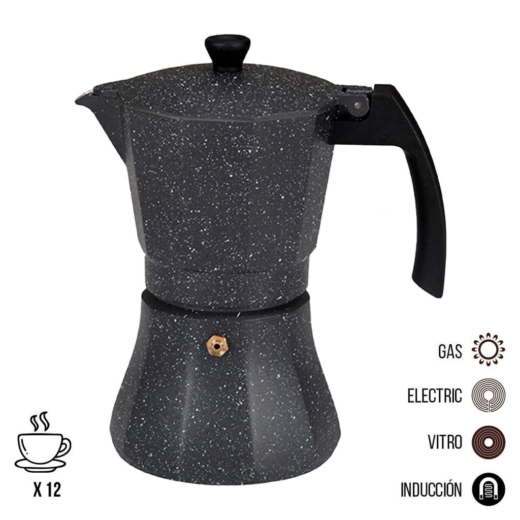 Induktions-Espressokocher – 12 Tassen für moderne Küche