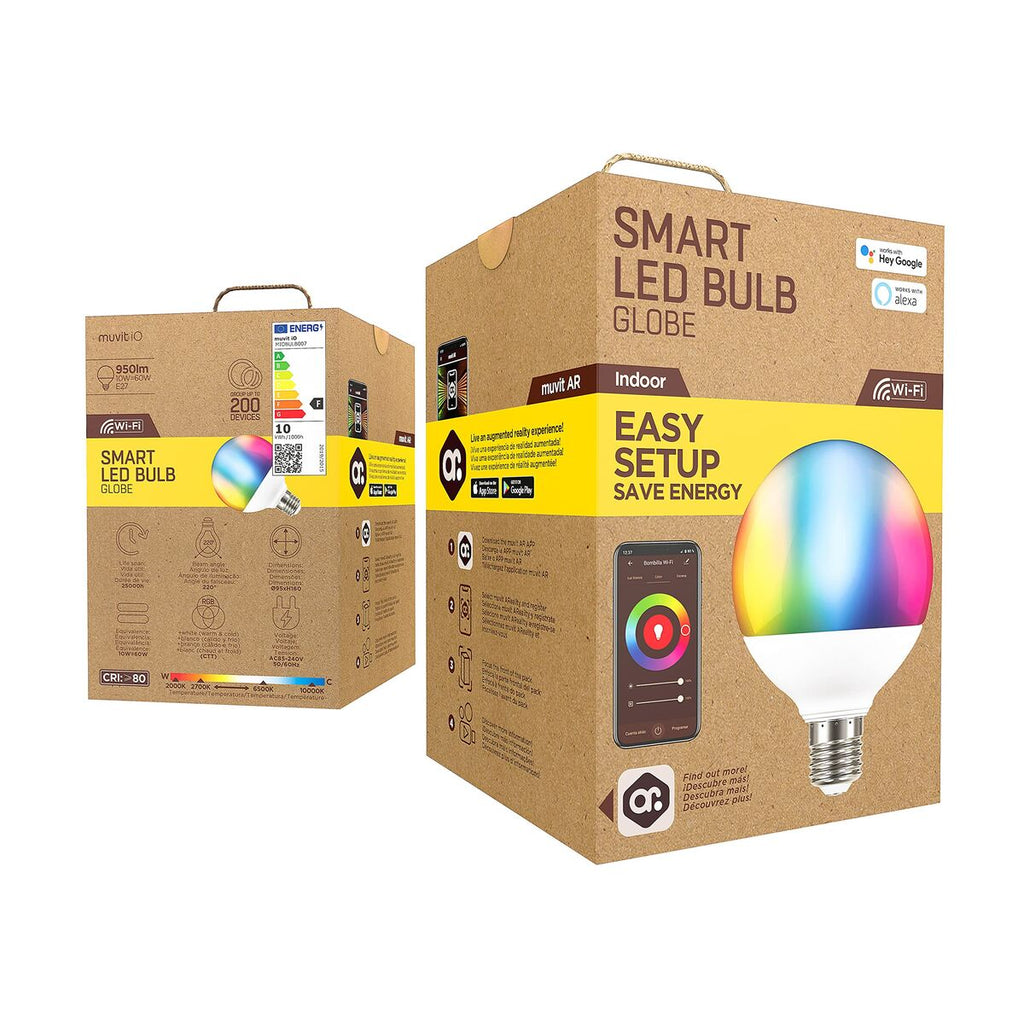 Smart Glühbirne Muvit iO 10 W E27 2700 K 6500 K 950 Lm Wi-Fi LED