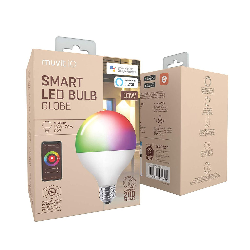 Smart Glühbirne Muvit iO 10 W E27 2700 K 6500 K 950 Lm Wi-Fi LED