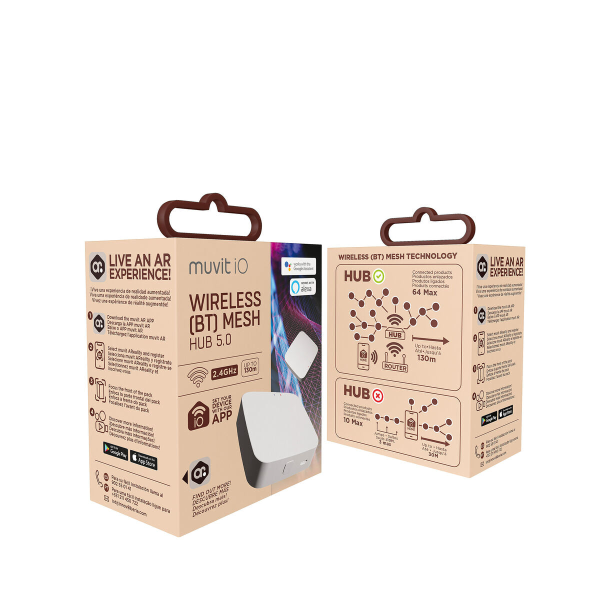 Schnittstelle muvit iO Wireless Mesh Hub Weiß