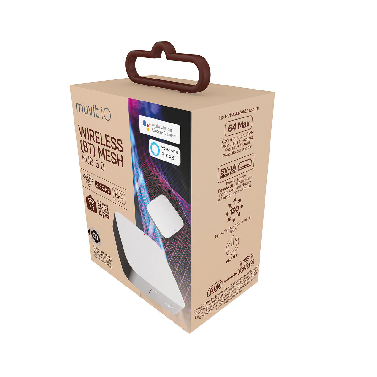 Schnittstelle muvit iO Wireless Mesh Hub Weiß