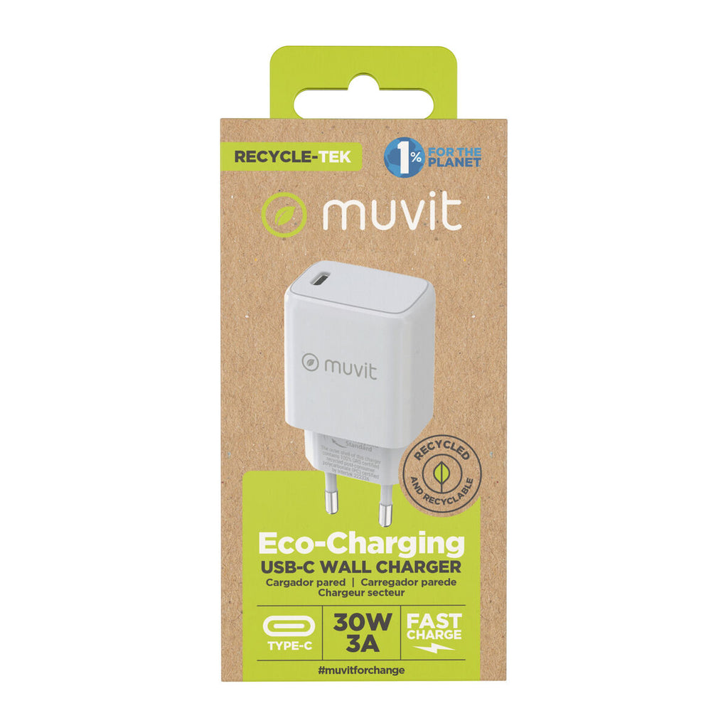 Wandladegerät Muvit MCACC0014 Weiß 30 W