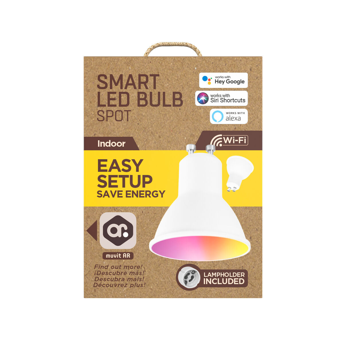 Smart Glühbirne muvit iO iO Wi-Fi GU10 LED 2700 K 6500 K 400 lm