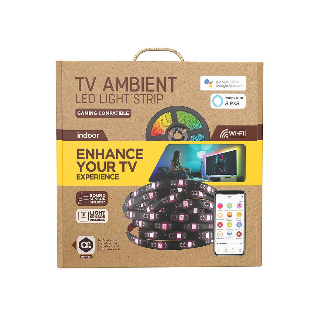 LED-Leisten Muvit iO Schwarz 30 cm 3 m